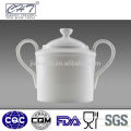 Fine bone china ceramic sugar bowl sugar pot with two hands